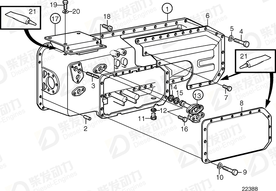 volvo penta Flange screw 948217 Drawing volvo penta Flange screw 948217 Drawing